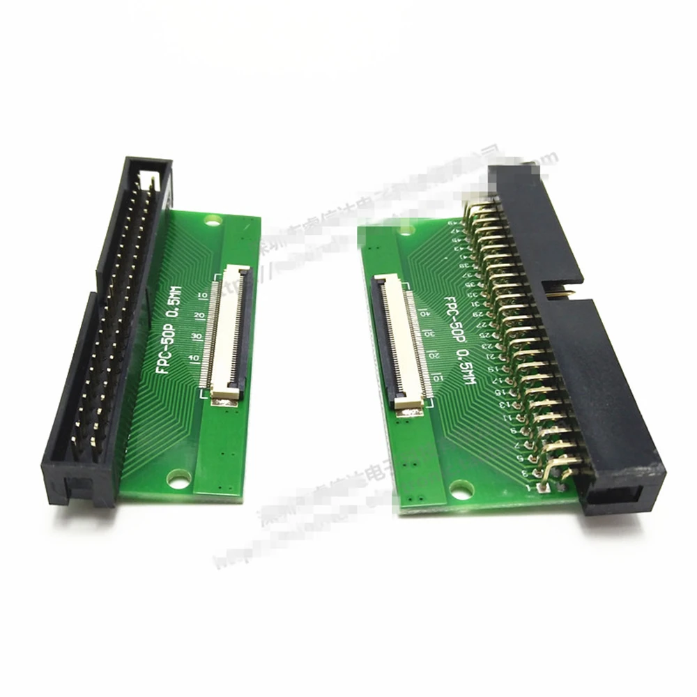 1PCS  FFC/FPC Adapter Board  0.5 To 2.54MM  Welding Simple Horn Seat  DC3  6/12/24/40/50/60P