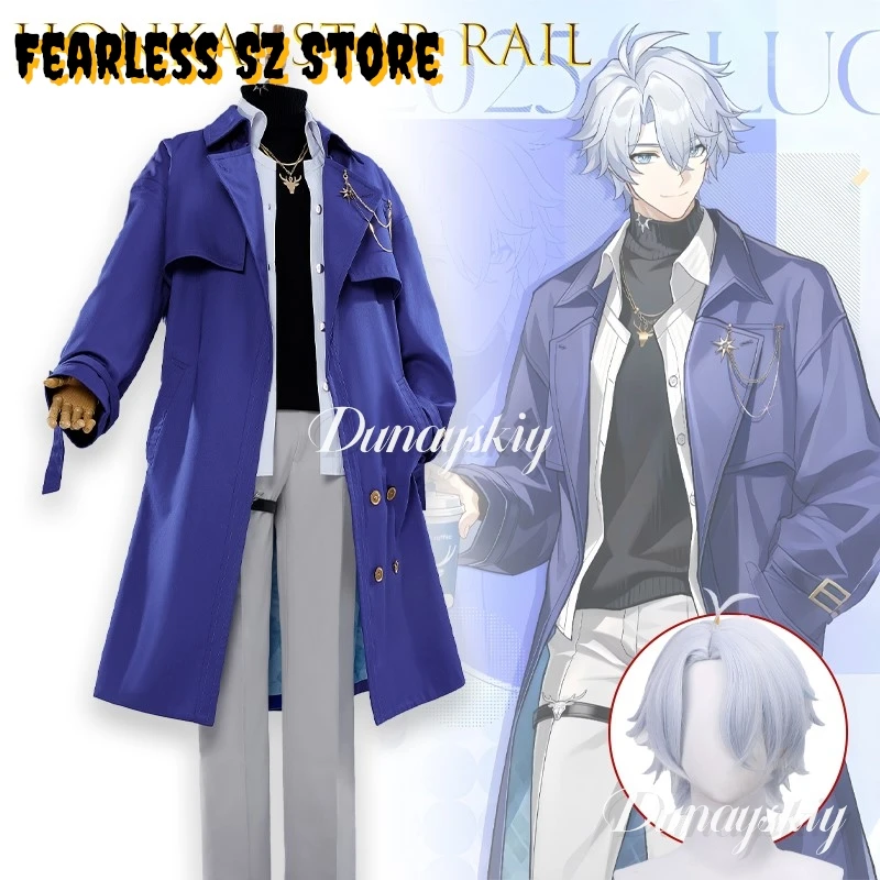 

Honkai Star Rail Phainon Crossover Косплей disfraz Студенческая форма наряд Длинное пальто Униформа Топ Брюки Парики Cos Индивидуальные вечерние