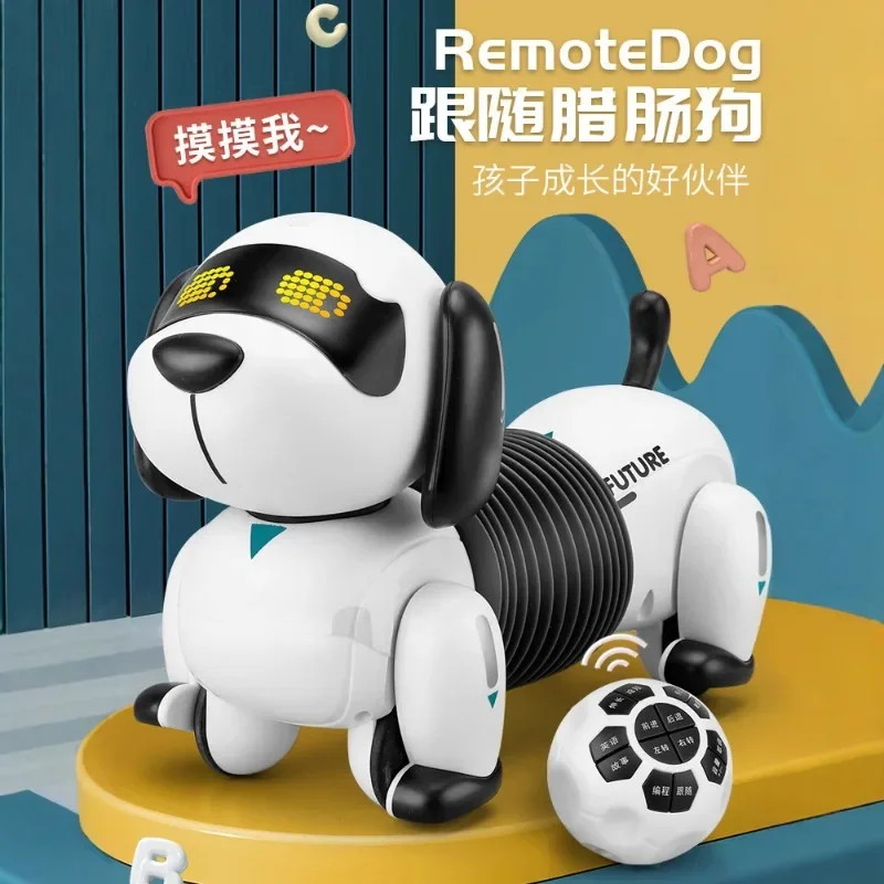 Electric follow dachshund intelligent remote control charging robot