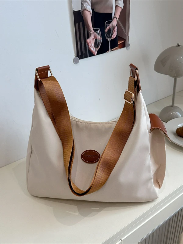 Bolso Tote de Gran Capacidad de Tela Oxford para Mujer, Estilo 2025, Bolso de Viaje Casual, Bolso Bandolera Tipo Dumpling, de...