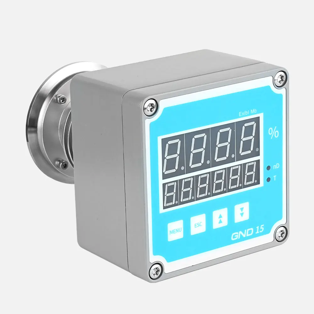 ZHYQ 4~20mA RS485 12~24VDC IP67 industrial auto digital inline process refractometer for production process