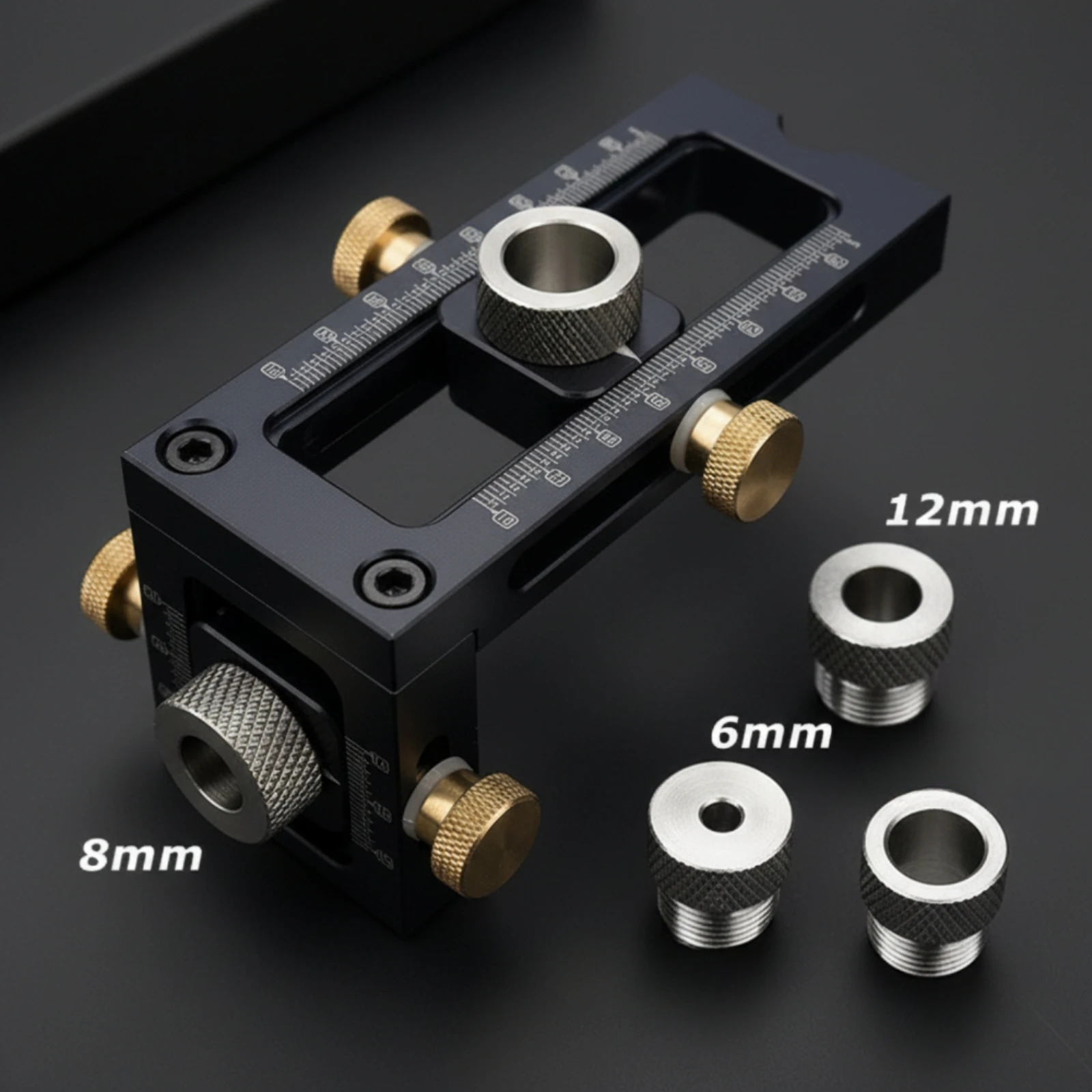 Drilling Positioner with Bushings Dual-Function Drilling Jig Dowel Jig Accurate Positioner Positioner Tool Easy to Use