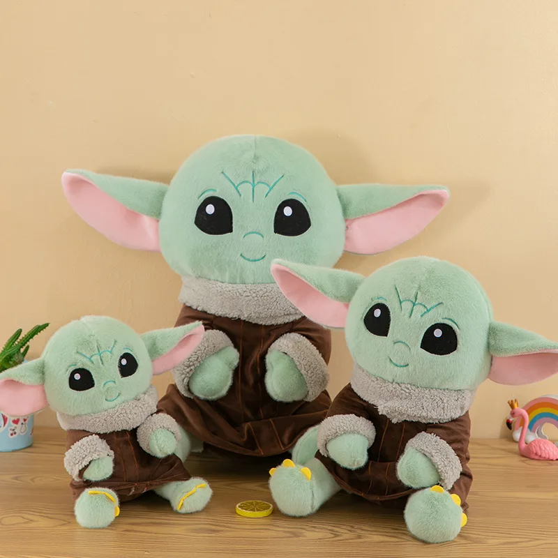 

25/35/48CM Cute Star Wars Yoda Plush Toy Alien Stuffed Doll Cartoon Figure Soft Plushies Collectible Gift for Fans Home Decor