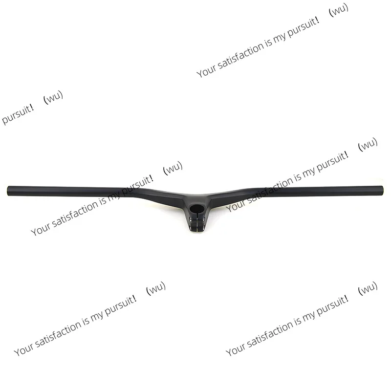 Carbon fiber mountain bike handle integrated straight handle horizontal full carbon wind breaking handle negative 17 degrees
