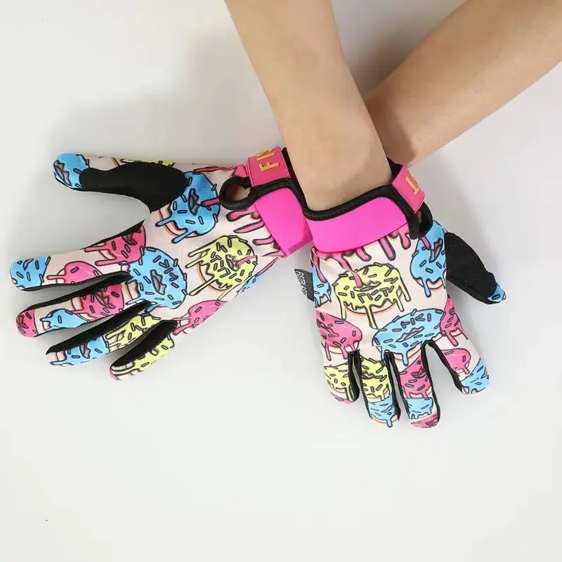 

Summer Kids Donut motorcycle off-road Gloves Downhill Mountain bike DH MX MTB Outdoor sports wear resistant elastic Riding Luvas