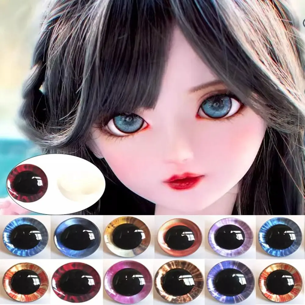 High Quality 12mm Plastic Safety Eyes 10 Colors Doll Accessories Glitter Crystal Eyes Stuffed Toys Parts Doll Accessories