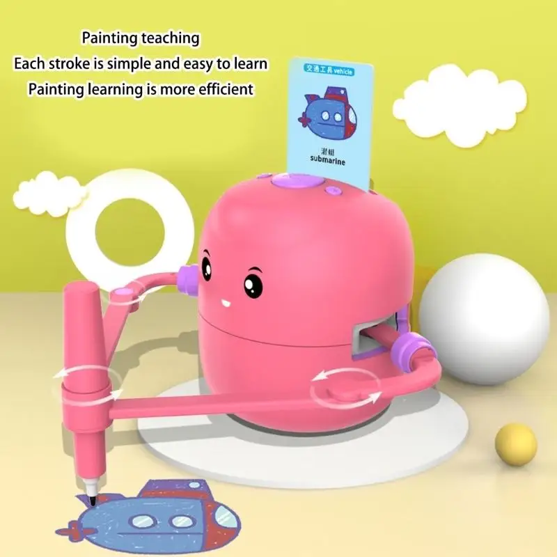 Intelligent Drawing Robot Drawing Pens Dedicated Painting Brush For Kids Safe Water Based Easy To Install And Replace D2RC