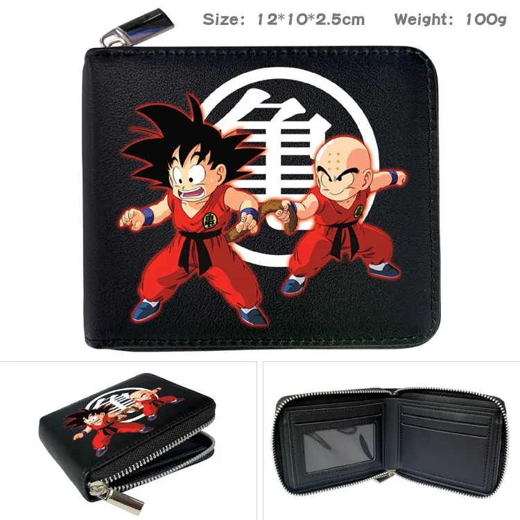 Dompet pola kartun tampan Anime Jepang Dragon Ball Goku hadiah kecil