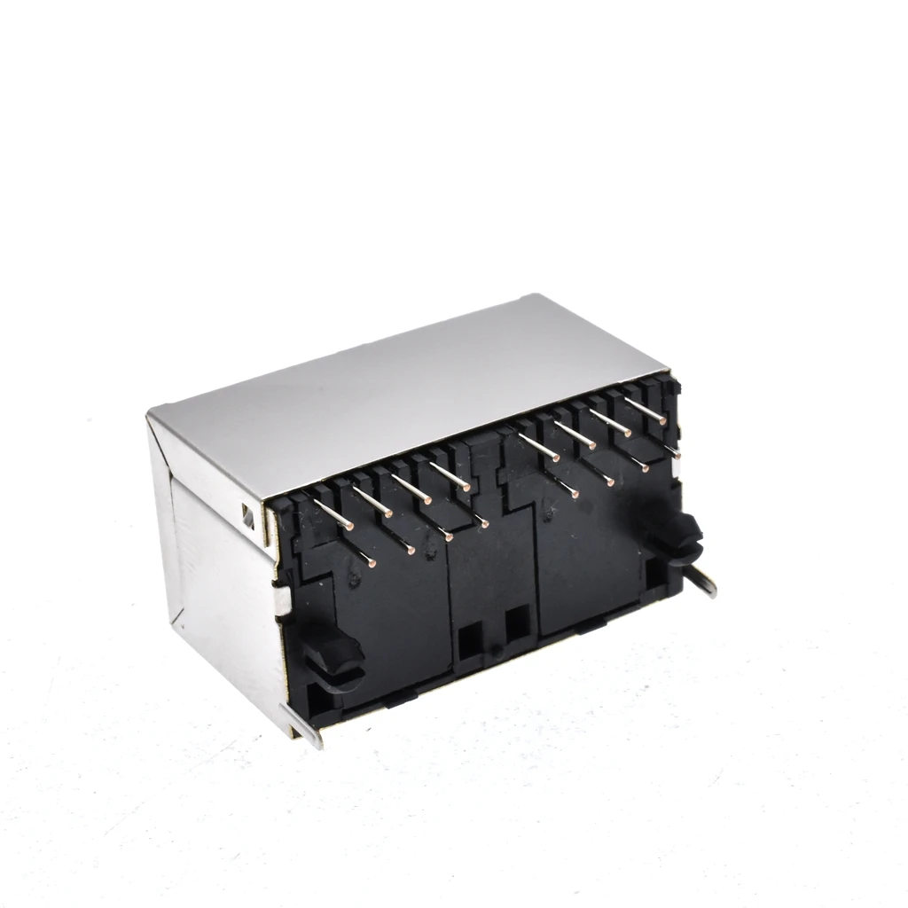 20 Stks/partij Netwerk Socket 1X2 Verticale RJ45 Socket 5224-8P8C 1X2 Afgeschermde 180 Graden