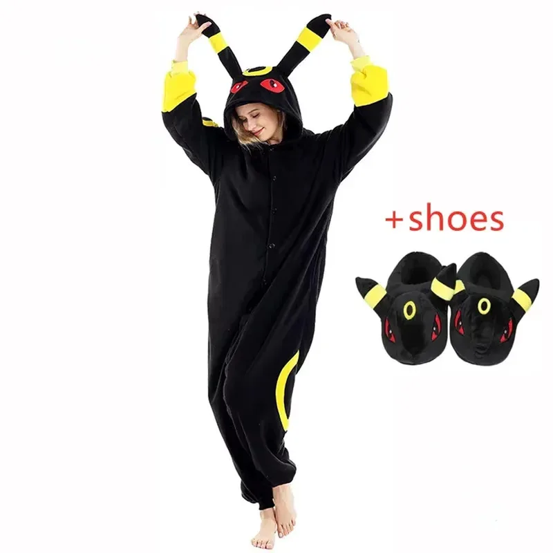 ❤ ❤ 2025 2025 animación adulto Umbreon Kigurumi Onesie pijamas polar Animal mujeres Halloween fiesta Cosplay disfraz P nuevo ★ ☆