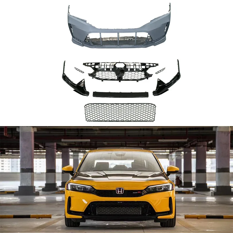 

For The 2022 11th generation Civic has been modified with a TYPERR front bumper bumper kit
