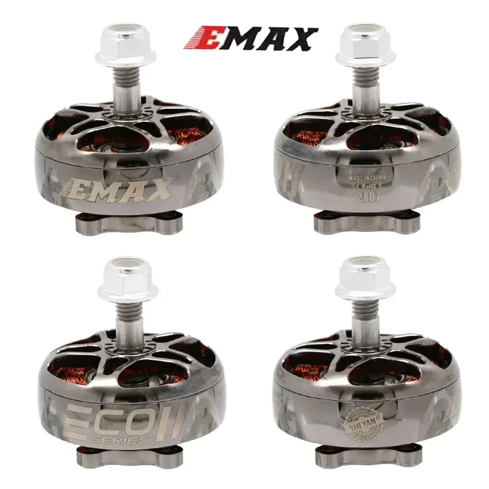 EMAX ECOII Series eco ii 2807 drone Motor 6S 1300KV 1500KV 1700KV Motor Brushless RC For7 " FPV Racing Drone Toy
