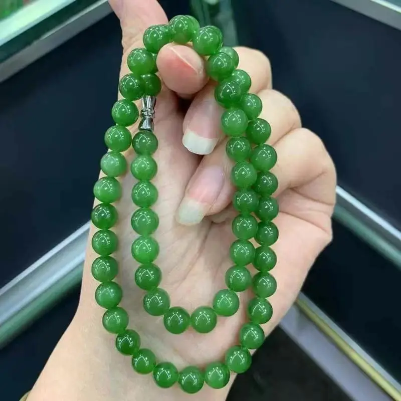 Natural Hetian Jade Necklace Women, New Style, Fashionable And Versatile
