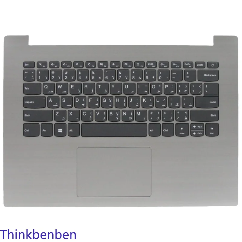

ARA Arabic Platinum Grey Keyboard Upper Case Palmrest Shell Cover For Lenovo Ideapad 330 14 14AST 14IKB 14IGM 5CB0R13876