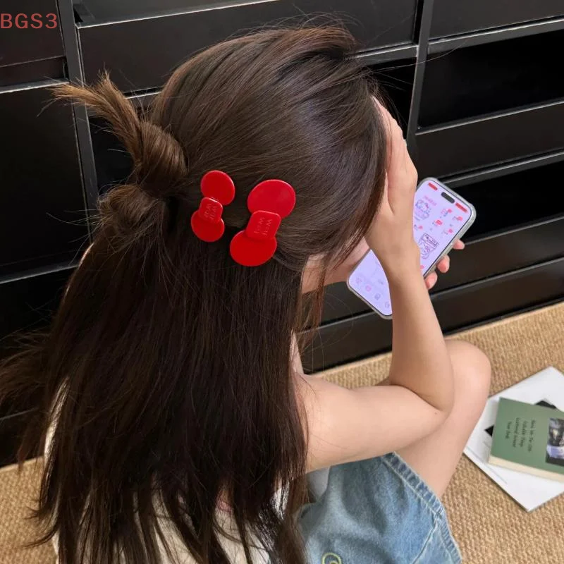 【BGS3】Novo estilo de acetato flor arco hairpin com carta design sentido acessório de cabelo lado bang clipe ornamento de cabelo