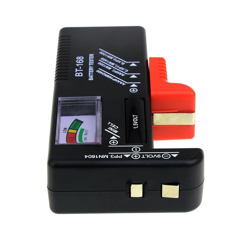 BT-168 AA/AAA/C/D/9 V/1.5 V แบตเตอรี่ Universal แบตเตอรี่เซลล์ปุ่มรหัสสีเมตรระบุ Volt Tester Checker BT168