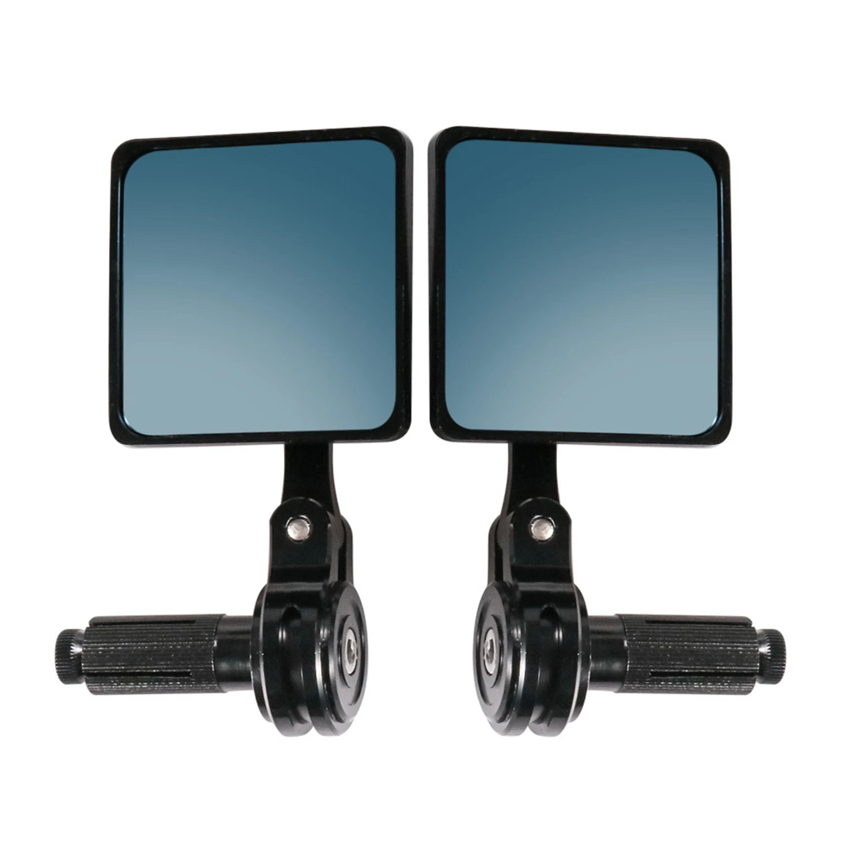 New 7/8 22mm Universal 1 Pair CNC Motorcycle Handlebar Reflector Rear View Mirror Bar End Rearview Reversing Mirror