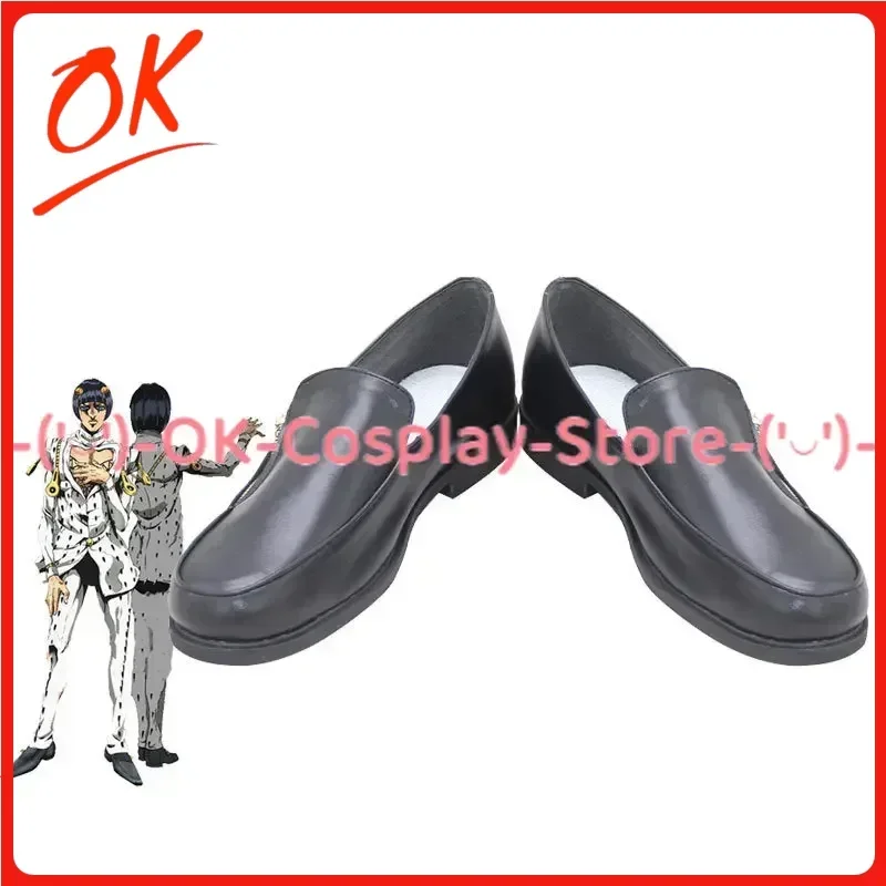 

[Customized] Bruno Buccellati Cosplay Shoes JoJo's Bizarre Adventure Anime Roleplay Prop Carnival Holiday Party PU Leather Boots