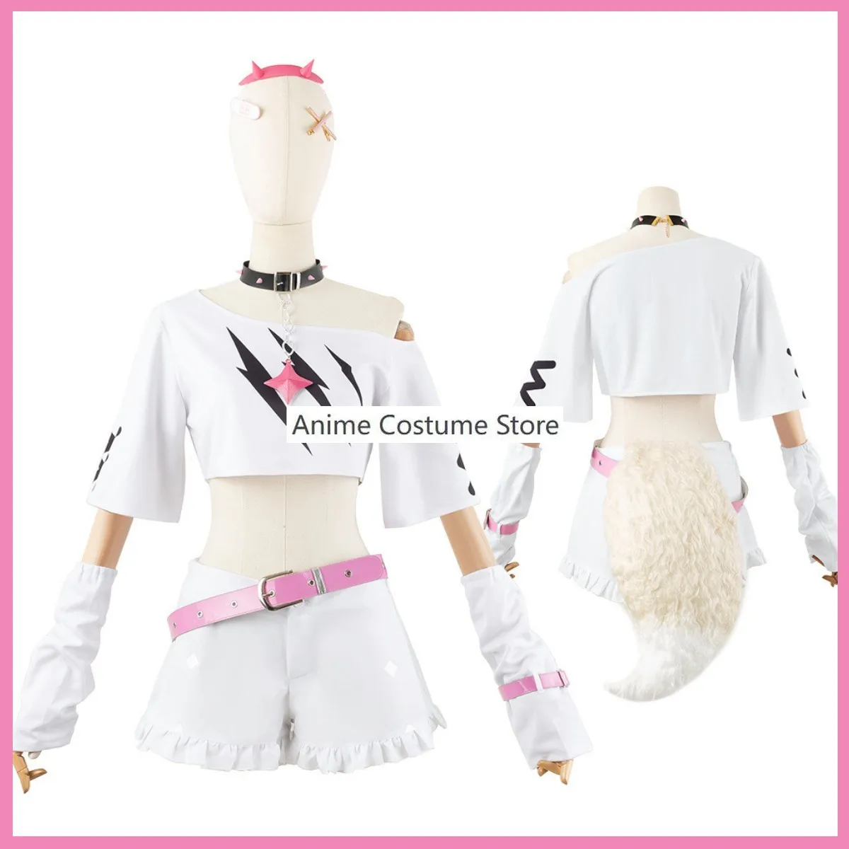Nijisanji Vtuber mocò Abyssgard Costume Cosplay Moco-Chan holovive inglese En Fuwawa uniforme parrucca scarpe donna Sexy abito Kawaii