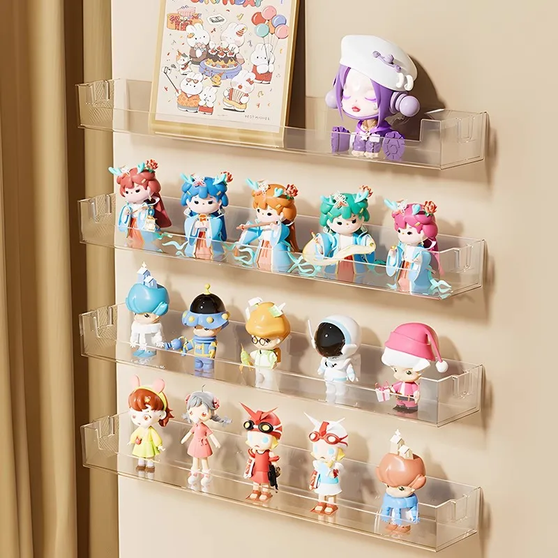 Transparent Glasses Box Punch-free Glasses Storage Rack Wall Mounted Sun-glasses Display Holder Hangable Sunglass Storage Box
