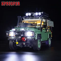 Hprosper-Luz LED para 10317 Land Rover Classic Defender 90, lâmpada decorativa com caixa de bateria, blocos de construção Lego, não incluído