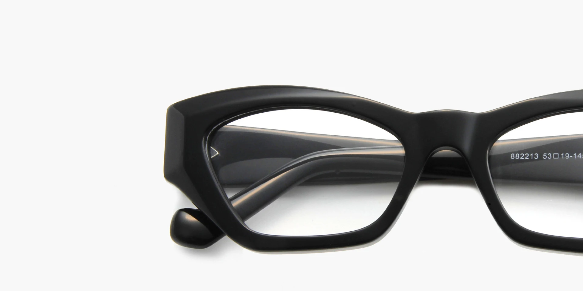 Sexy schwarze Brille Rahmen Frauen Katzenauge transparent große Brille Rahmen Mode Luxus optische Computer Brillen Spektakel – Detail 3