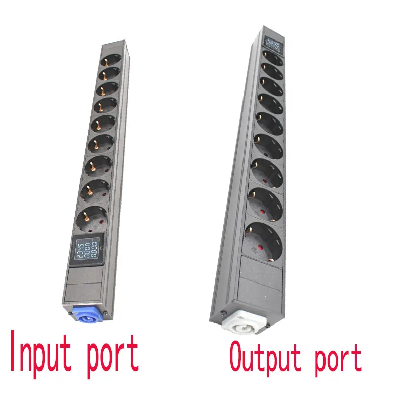 High Quality Schuko PDU Power Strip 2-10 AC Power Link Output Box Schuko Powerlink box with powercon inlet and outlet EU socket