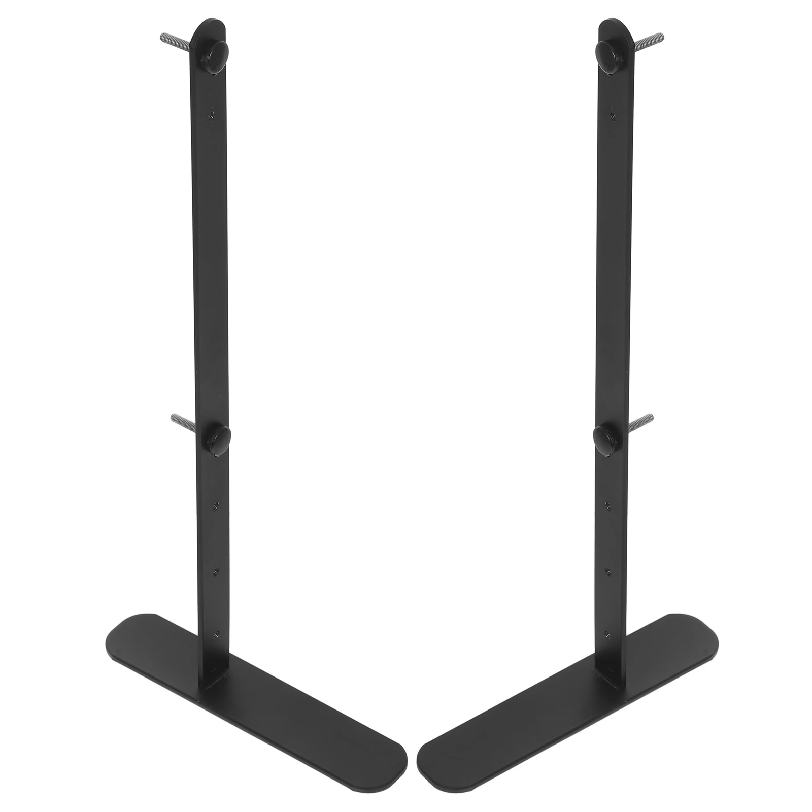 

2 Pcs Pegboard Desk Mount Brackets Adjustable Height Table Top Display Stand Carbon Steel Organizer Rack Support