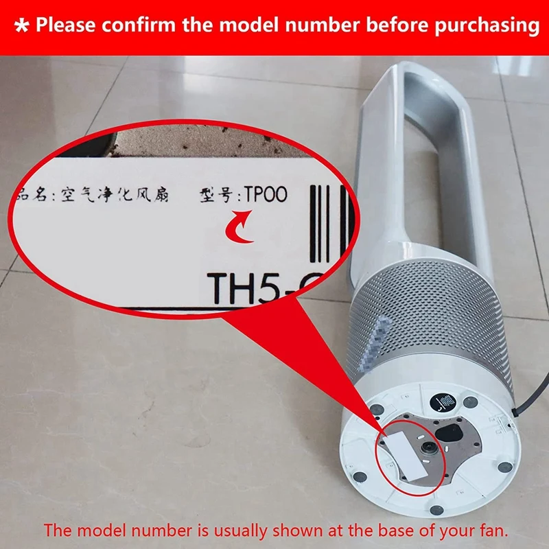 2025-5X Replacement Remote Control For Dyson AM10 Humidifier Fan Air Purifier Fan Silver