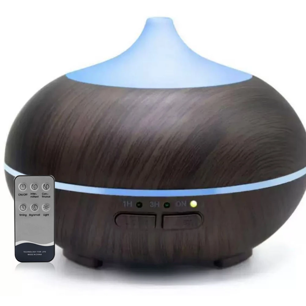 Ultrasonic Aromatherapy Diffuser Humidifier, 7 Color Lights, 3 Timer Settings, Large Room