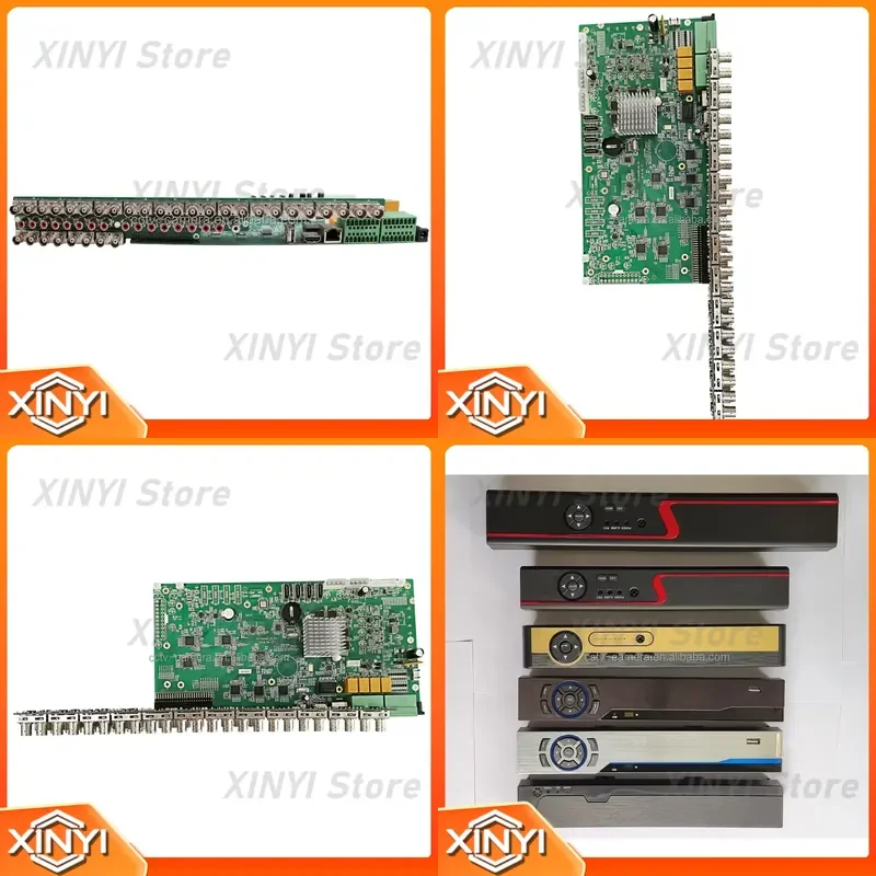 for 32 CH CCTV Camera DVR PCB Motherboard H.265 H.264 Circuit Board