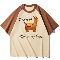 Alpaca Tee women comic top girl 2000s clothes