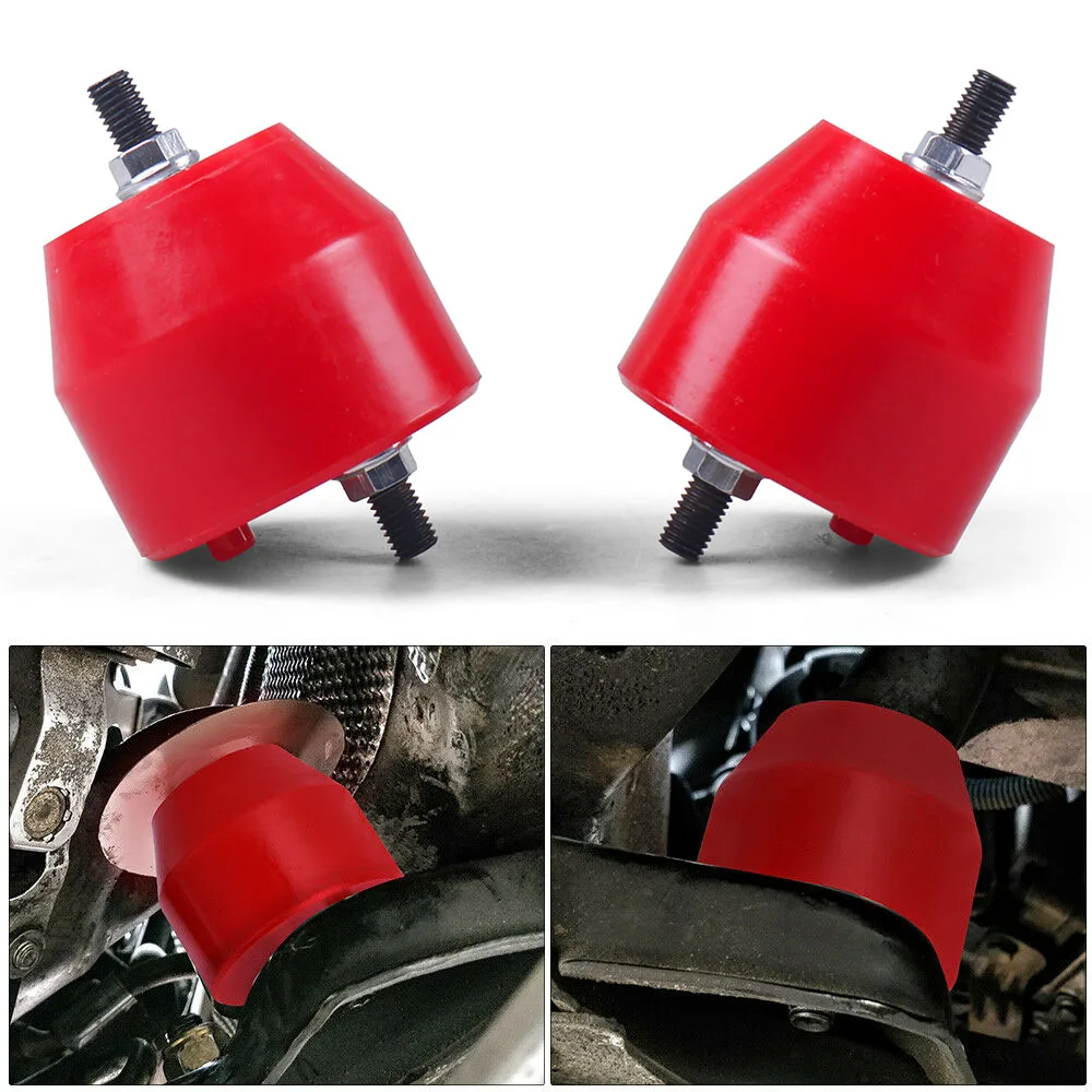 Engine Front L&R Mount Mounting Insulator For BMW E36 E46 Compact Z3 Z4 Inline 6CYL 85A Polyurethane 11811140985 22116779970