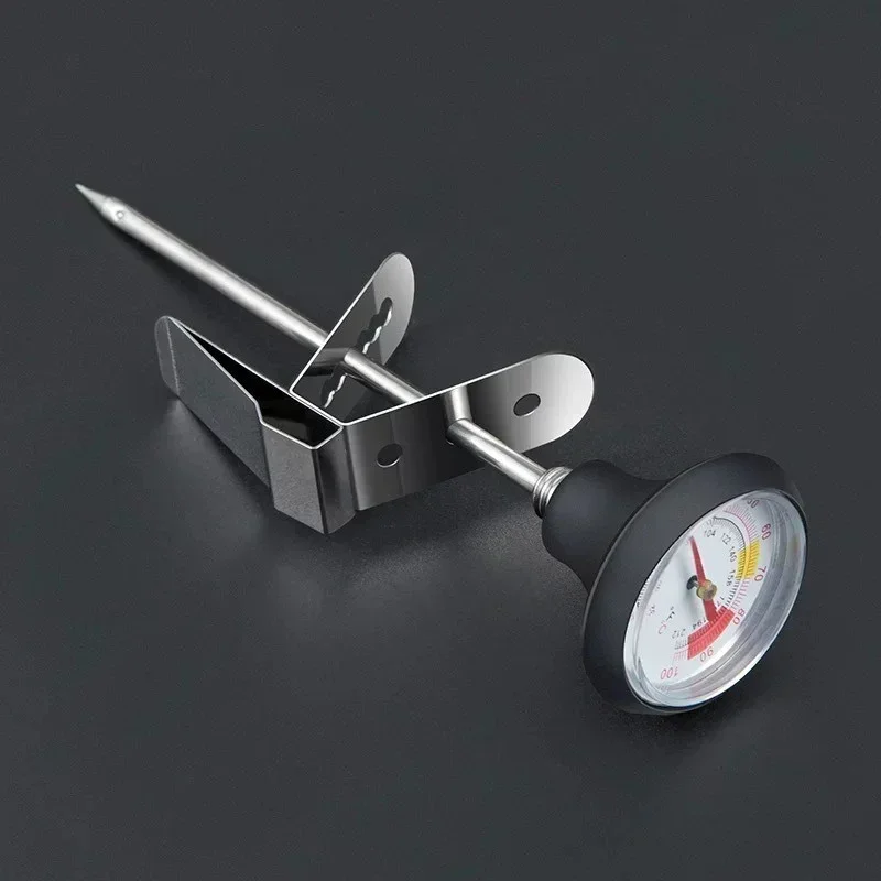 Stainless Steel Coffee Thermometer 0-100℃ Probe For Milk Frother Jug Espresso Pot Cafe Kitchen Temperature Tool