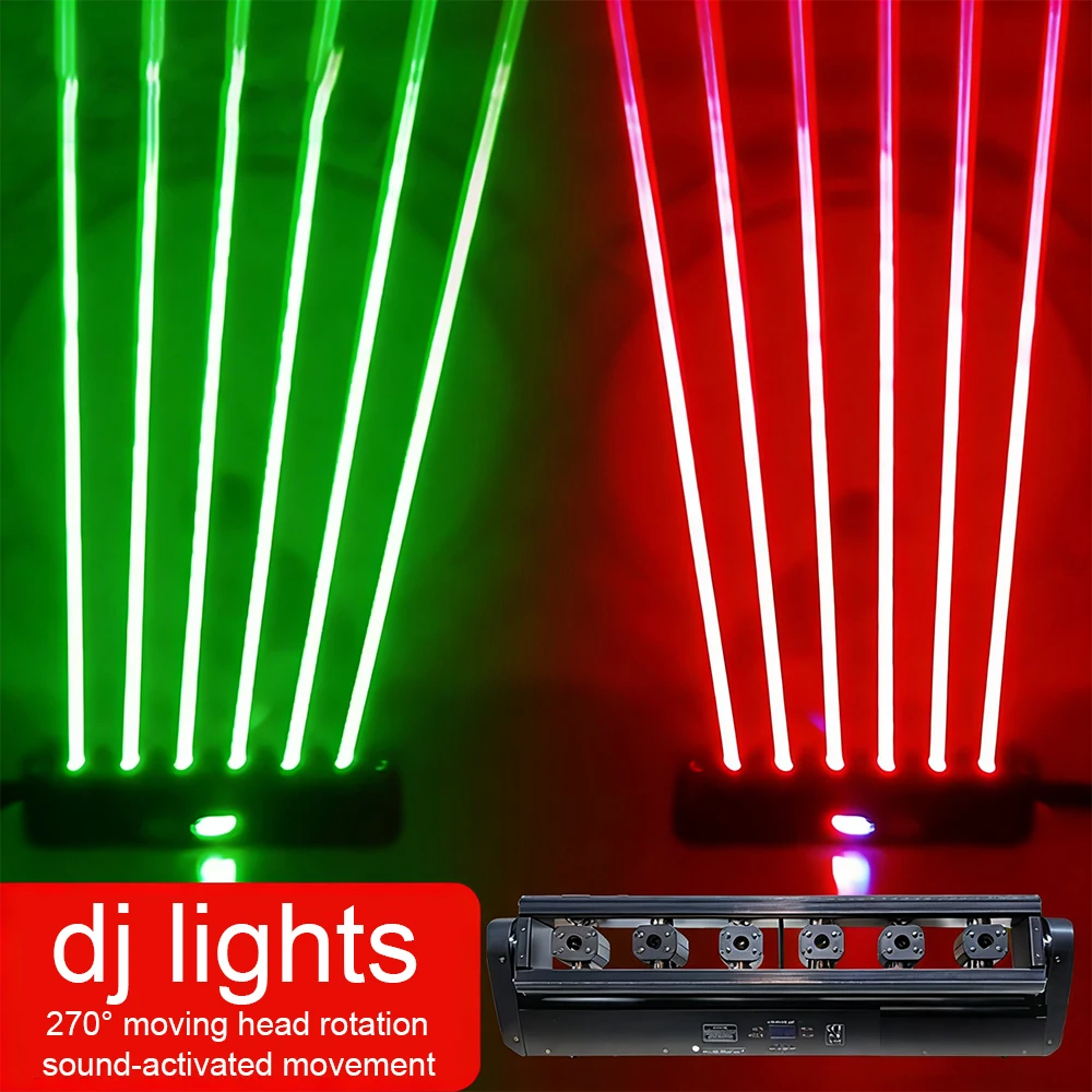 Professional 500/300mW 8/6 Eyes Moving Head Laser Lights RGB Disco Red Green Blue Laser Lighting DMX512 Sound Activated Auto