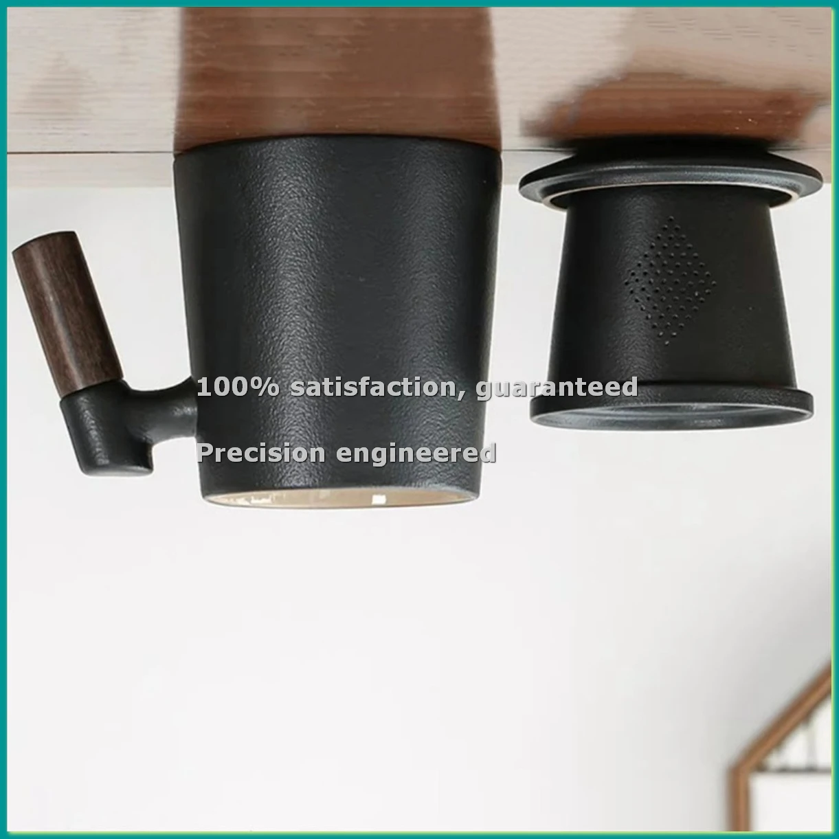 Mug Ceramic Tea Water Separation Bubble Cup Home Belt Handle Filter Tea Leak with Cover Drinkware Type Shape Accessories-ABLA