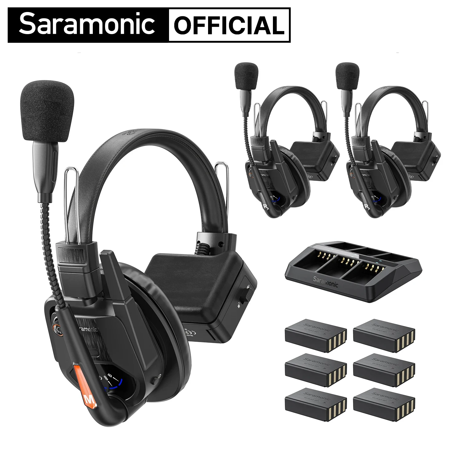 

Saramonic Witalk9 WT3S Wireless Headset Full-duplex Intercom Communication System for Filmmaking Live performances Sports Events
