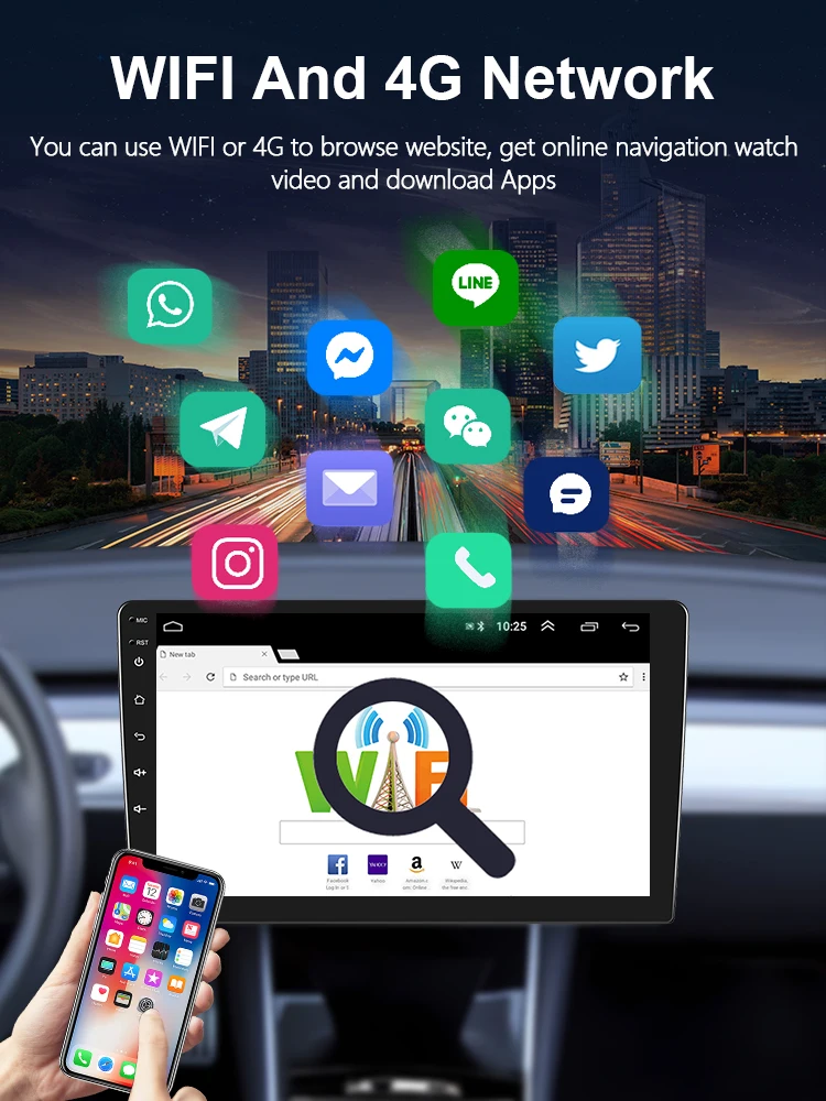 Podofo 4G CarPlay راديو أندرويد لفورد Ecosport 2013-2017 سيارة مشغل وسائط متعددة 2din نظام تحديد المواقع سيارة ستيريو رئيس وحدة IPS Autoradio #4
