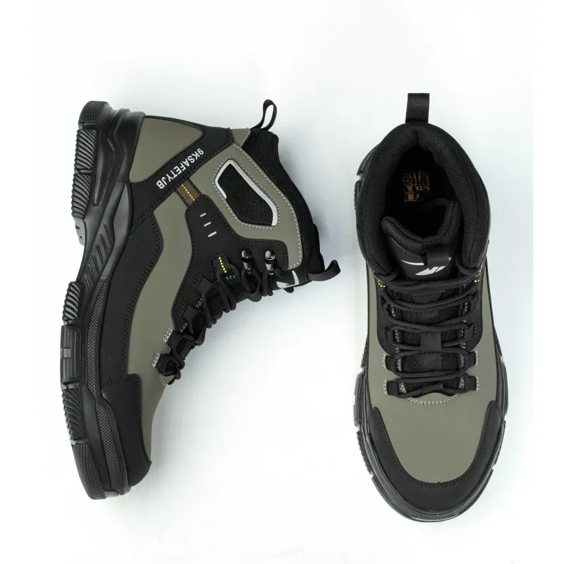 Men Work Sneakers Indestructible Shoes Work Safety Shoes With Steel Toe Cap Puncture-Proof Male Security Protective Shoes