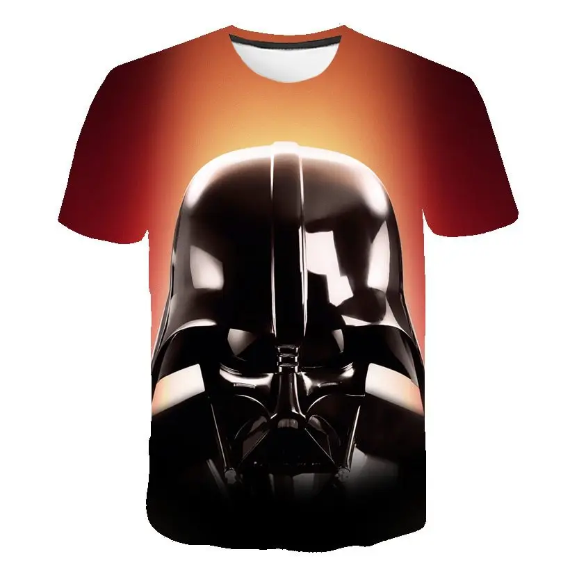 Disney Star Wars Movie T-shirt Men Darth Vader Novelty 3d Printed Children Short Sleeve T Shirts Summer Casual Streetwear Tees