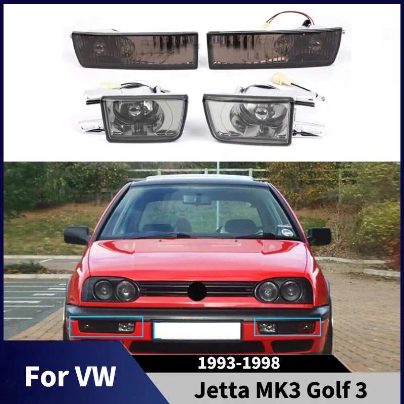 

Car Front Bumper Fog Light For VW Jetta MK3 Golf 3 1993-1998 Turn Signal Lamp External Decoration Signal Lamp Assembly Tuning