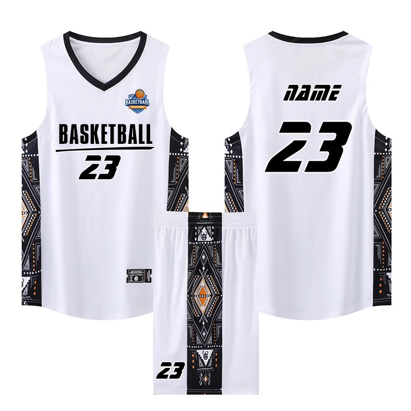 High Quanlity Men's Basketball Jersey Shirts Kids Basketball Shirt Sleeveless Uniforms Customize Prefessional Match Sport Set