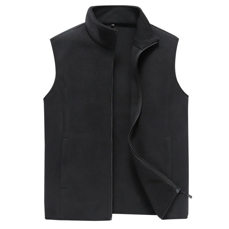 

2026 Spring Autumn Men Casual Vest Fashion Male Sleeveless Jacket Coats Men Stand Collar Zipper Waistcoats Clothing Oversized