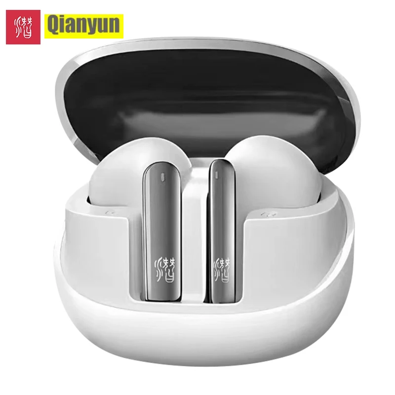 QIANYUN TS05 CVC Call Noise Reduction Wireless Earphone Audio with  Bluetooth 5.4 Earbuds Mic AI HD Call in-Ear Detection qian29