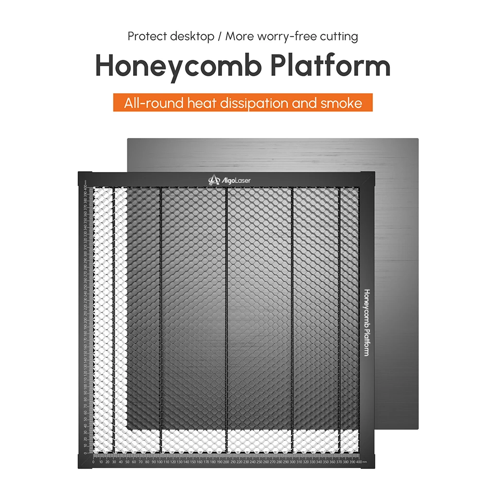 Panel de panal de Metal de 40x40cm, 2 uds., alfombrilla de protección de escritorio para todos los cortador de grabador láser, escape de humo y mesa