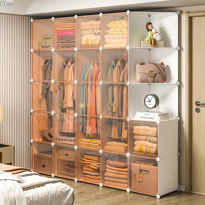 Armario organizador de ropa, mueble de jardín abierto, Modular, ahorro de espacio, nórdico, para el hogar