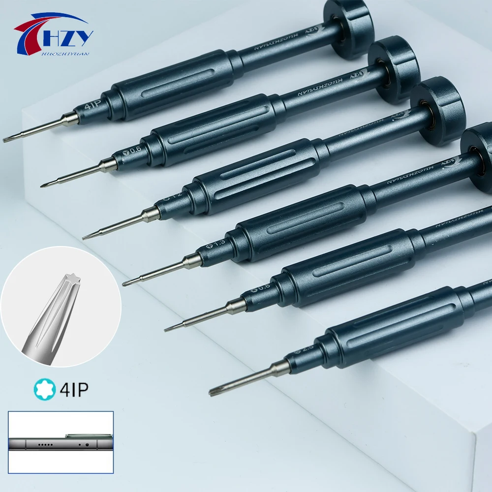 HZY High Hardness Precision Screwdriver Plum Blossom Cross for IPhone (17 Series) Bottom Internal Disassembly Mobile Repair Tool