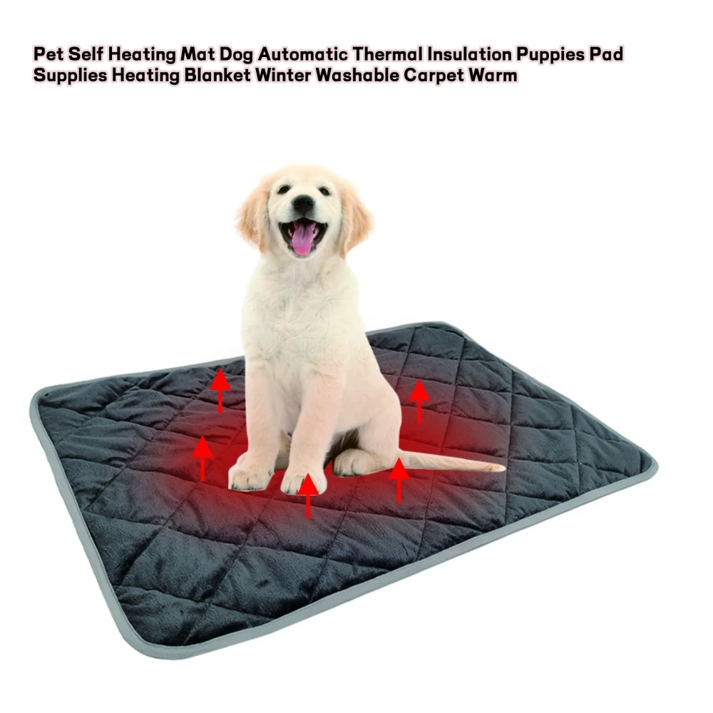 

Pet Self-heating Pad Automatic Insulation Dog Pad Supplies Heating Blanket Winter Washable Carpet Warm Cat Pad Dog Pad