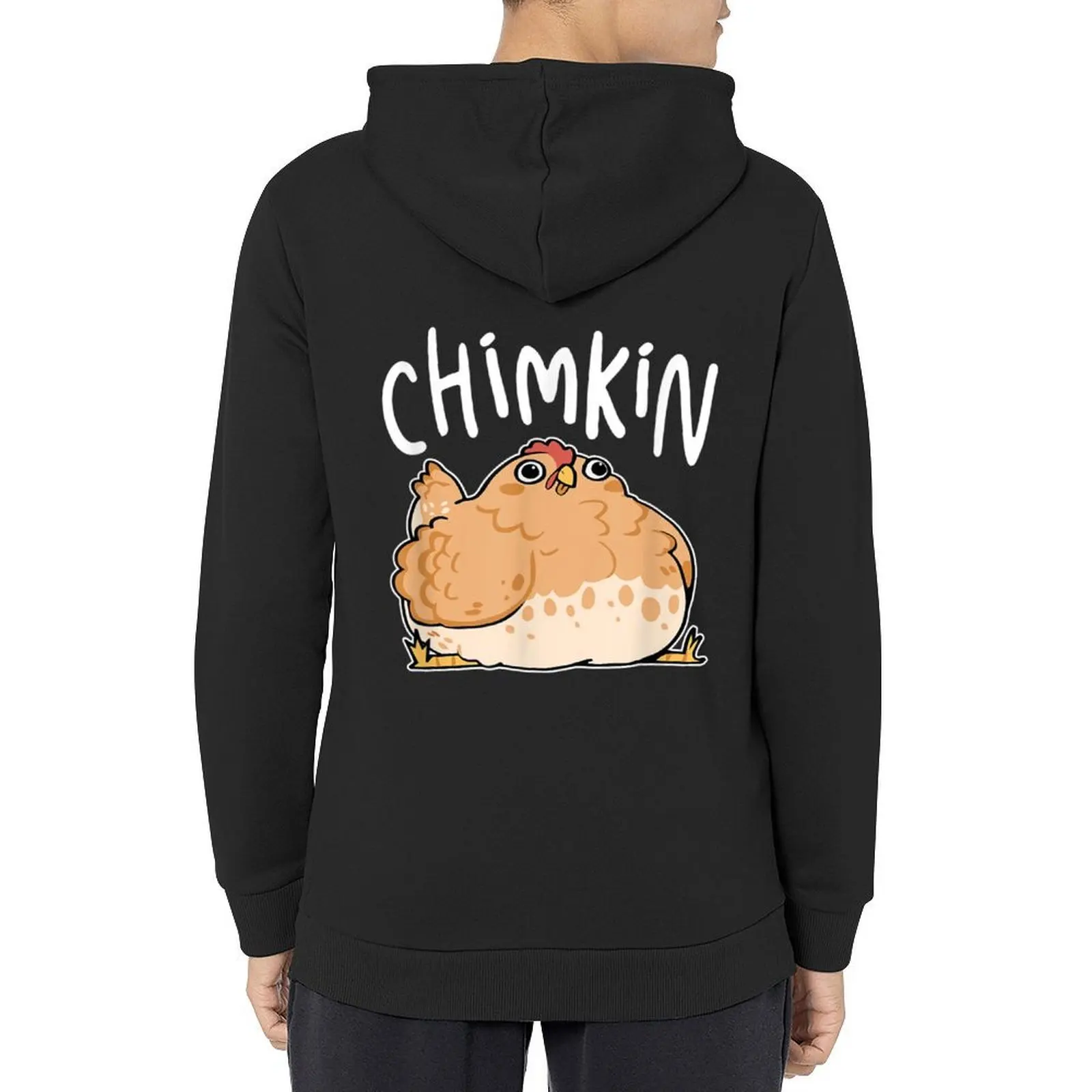 

Chimkin Funny Fat Chicken Hoodie clothes for men blouse men clothing korean clothes new in hoodies and blouses