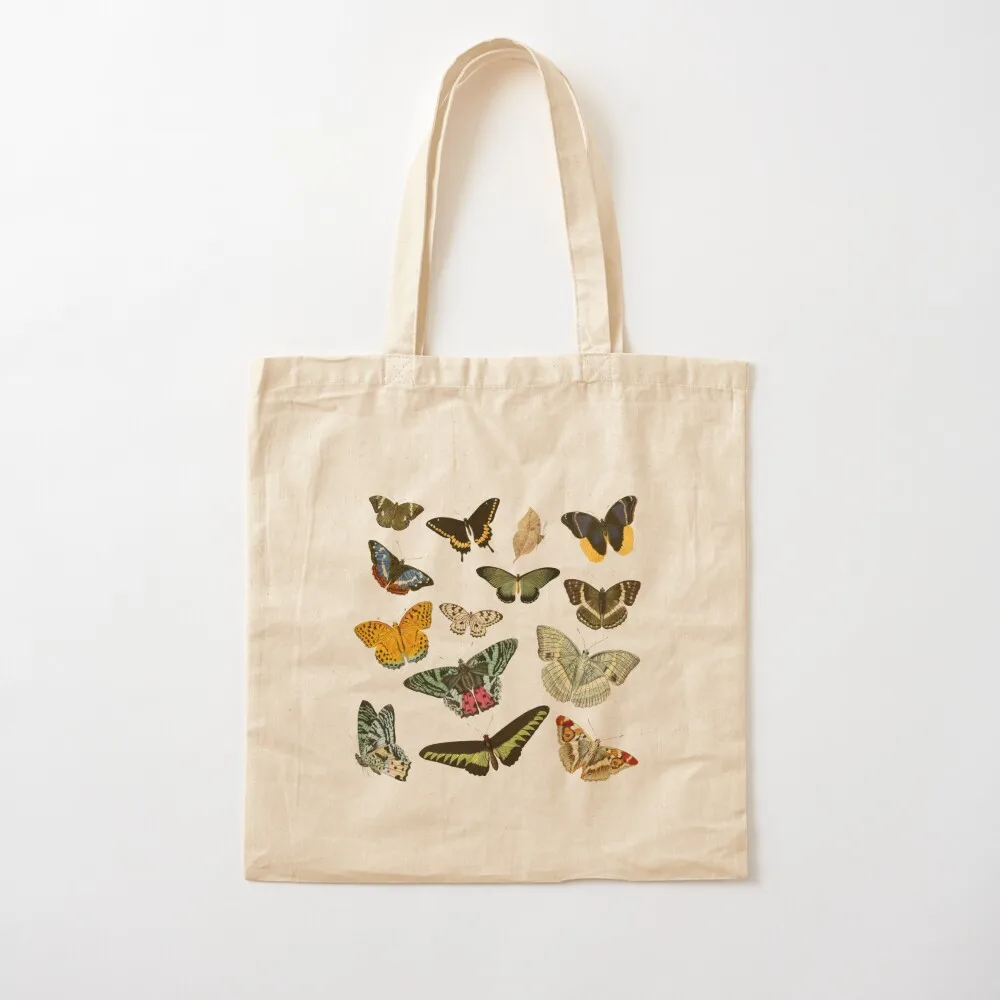 Colorful Bunch of Butterflies Illustration Tote Bag shoping bag shopping bags foldable Women's shopping bag